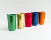 Mid Century Aluminum Tumblers