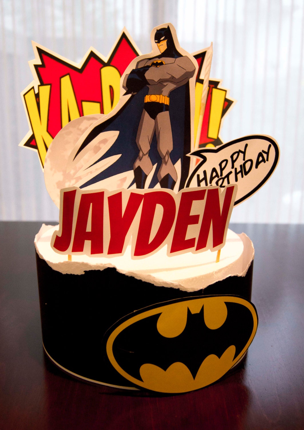 Batman Cake toppers and cake wrapper PRINTABLE