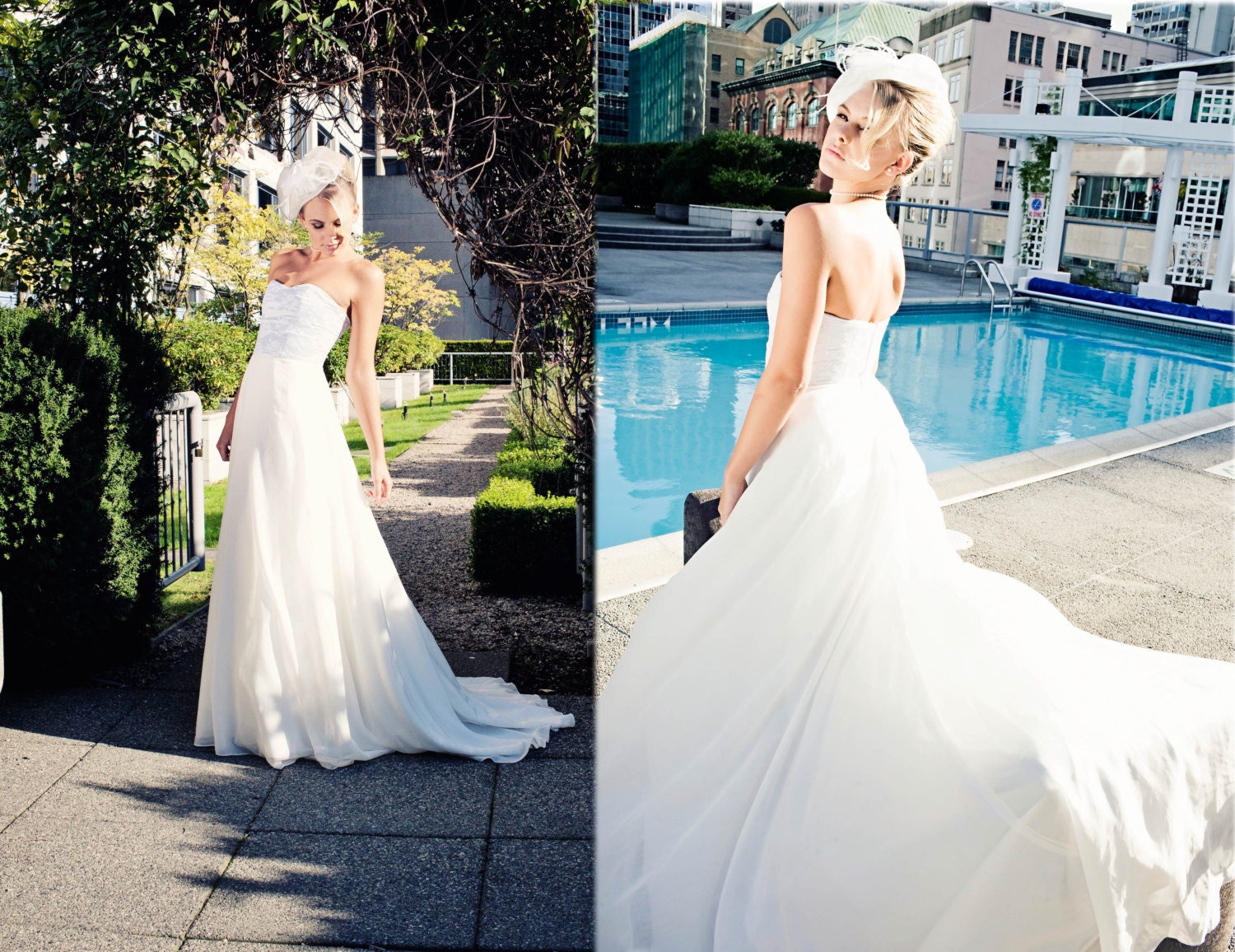 Simple Lace sweetheart slim Wedding Dress, Boho, Beach Wedding, Vintage Inspired - Eco Friendly - Plus Size
