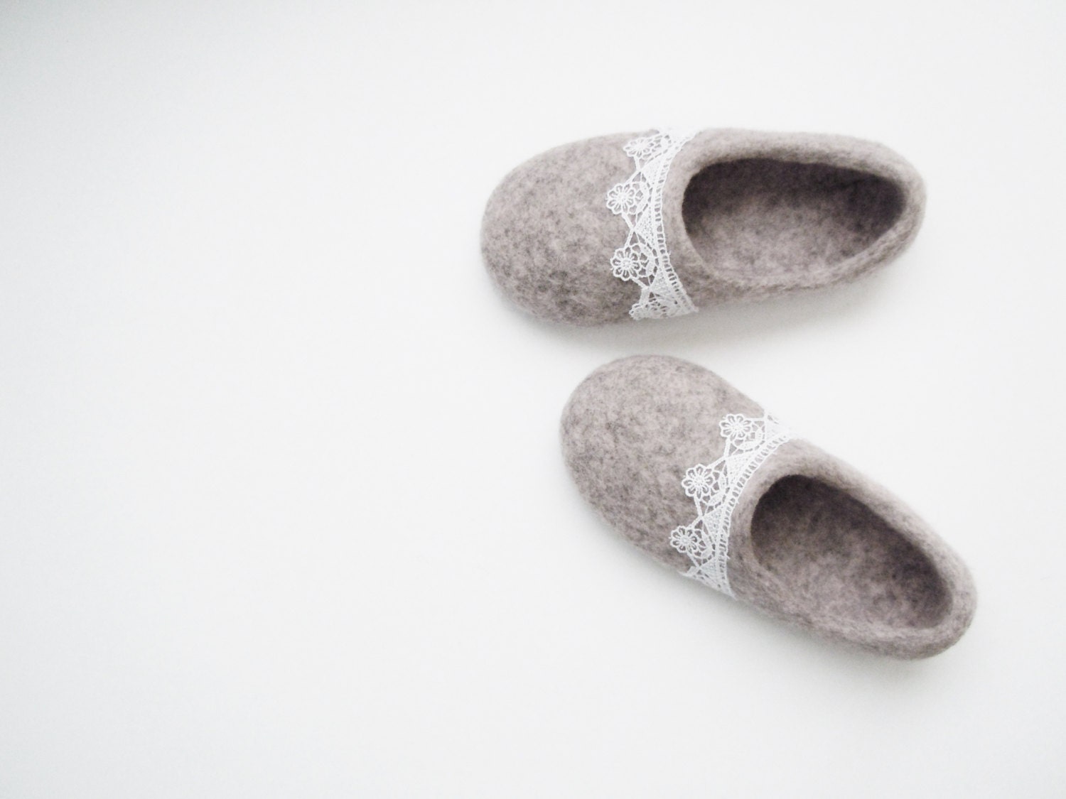 Felted slippers for mom and me