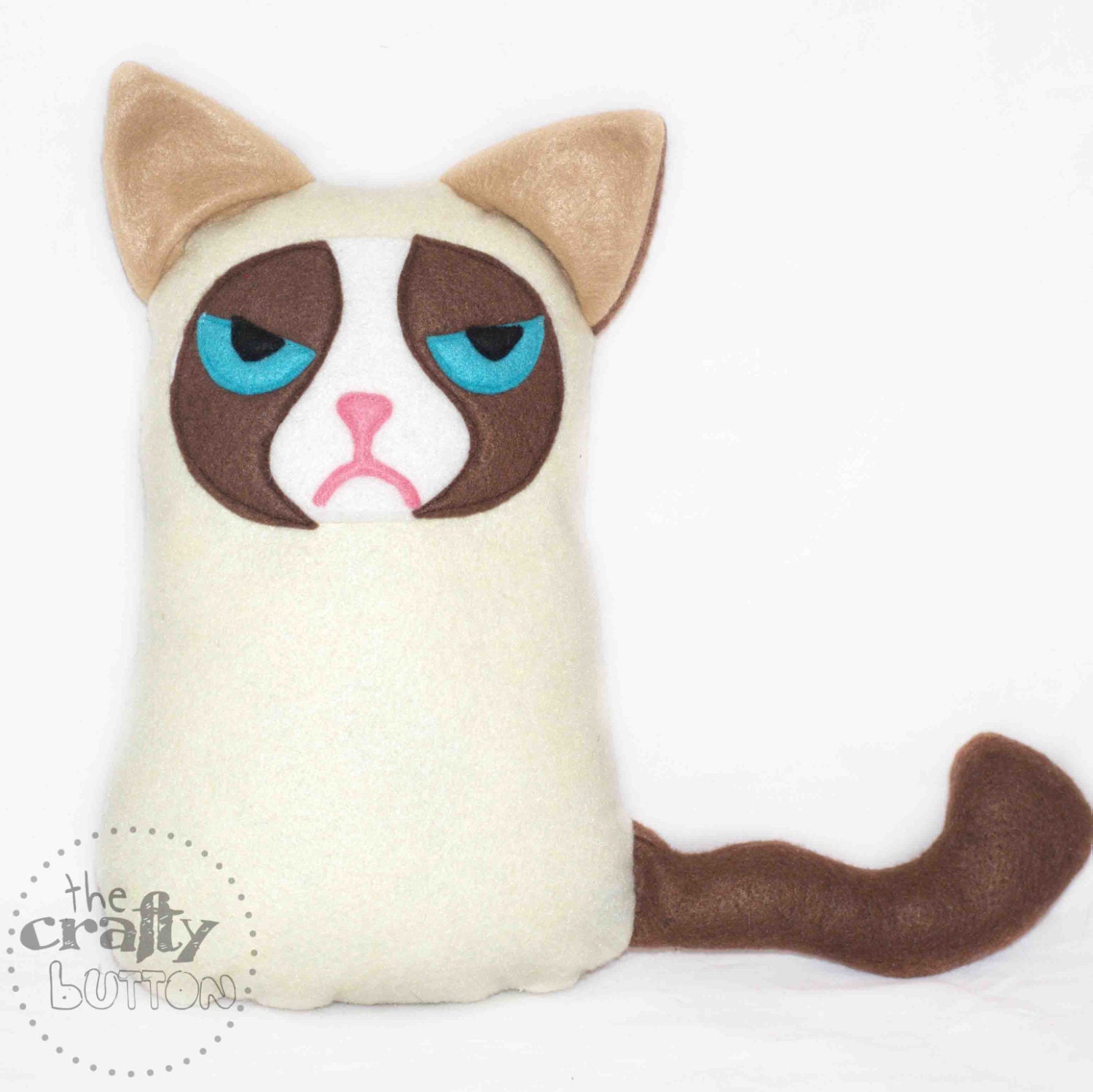 Tard, The Grumpy cat plush toy , felt plushie soft toy children cat animals novelty meme 9gag