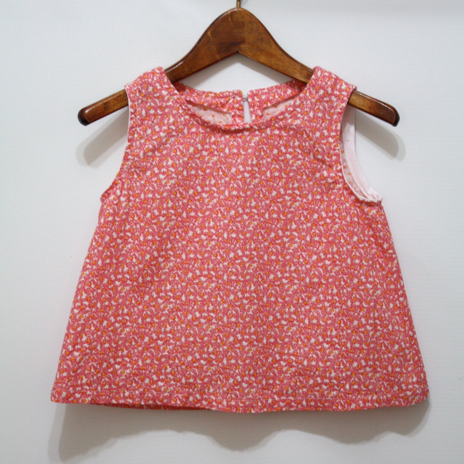 vintage 50's handemade tunic tank girls size 1T-2T