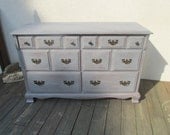Chic and Shabby Grey Dresser