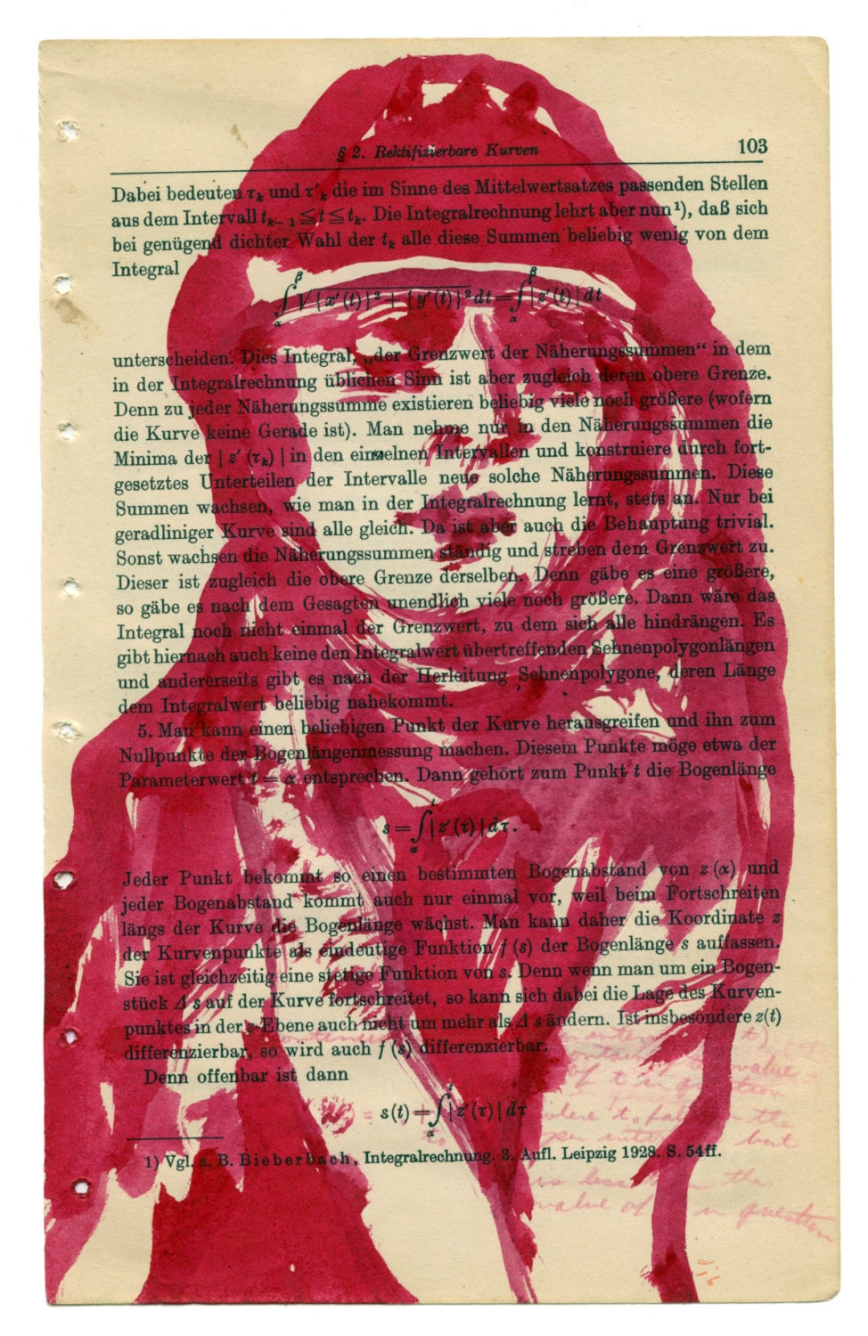 in question 103, an original drawing on paper