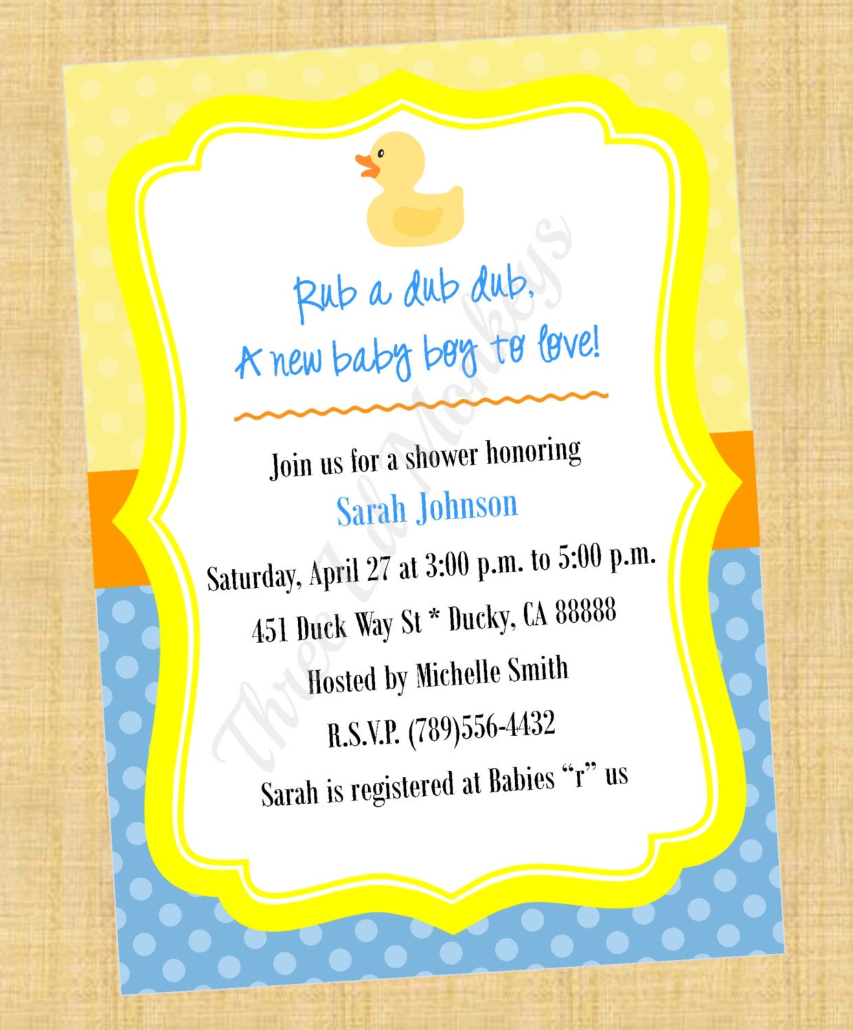 DIY Printable Rubber Duck Invitation 2 Il_170x135