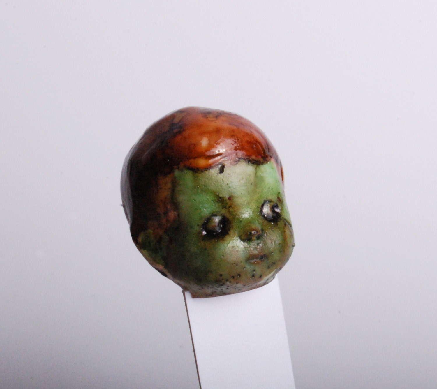 Percy the ZOMBIE boy - BOOKMARK - /ooak/ - /Ready to ship - Gift wrapped/