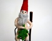 Needle felted naked naughty Gnome (MATURE) the nekked gnome / MADE to ORDER