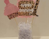 Cupcake Table Decor Cheetah Cupcake
