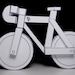 paperbikes v2 - fixed gear paper bike - papercraft bicycle model kit