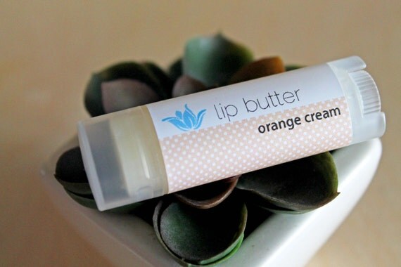 Orange Cream lip butter, natural vegan gluten-free lip balm, citrus ice cream lip gloss