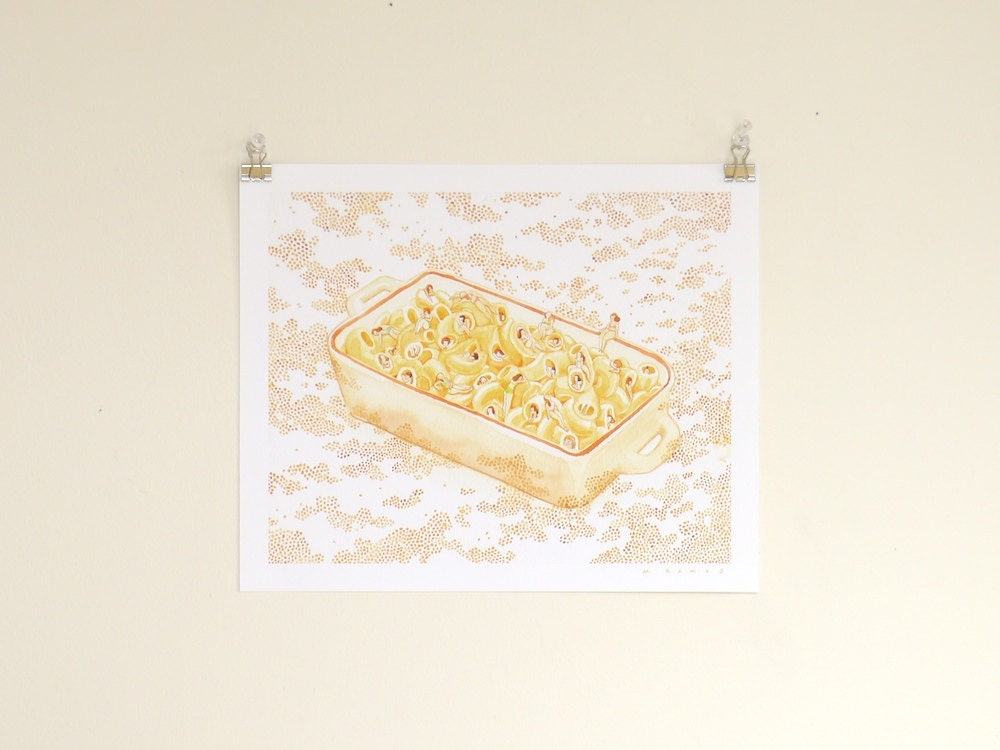 Comfort Food: Mac & Cheese Print
