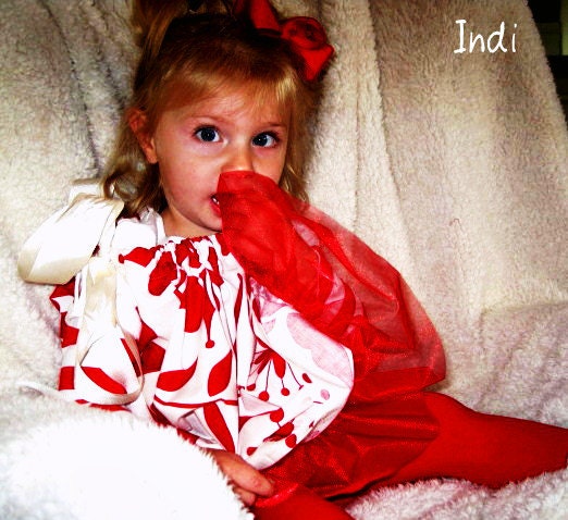 Pillowcase dress  with tutu ruffle