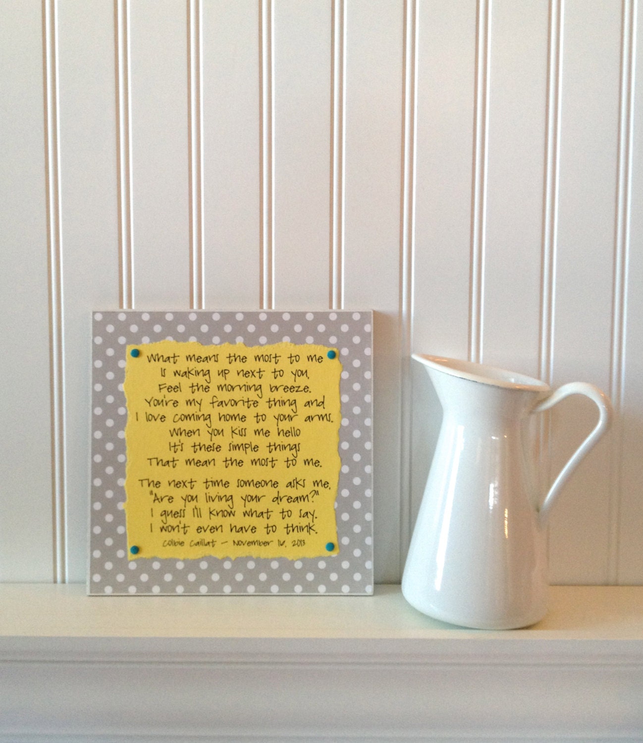 Custom Wedding/First Dance Song Plaque - 8x8 Wall or Tabletop Decor - Unique Wedding or Anniversary Gift - Made To Order