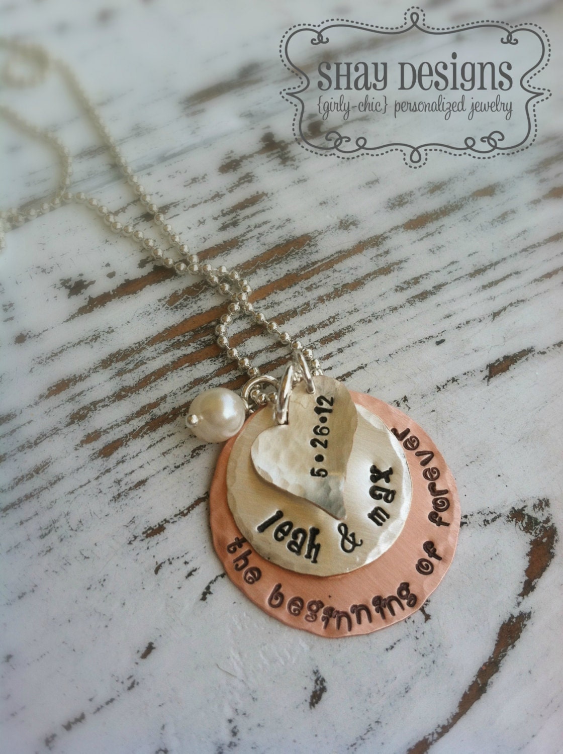 Personalized ENGAGEMENT Necklace