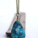 Turquoise Necklace, Ocean Blue Turquoise Necklace, Gold and Blue Stone Jewellery, Tribal Necklace