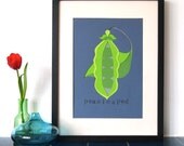 Fruity Papercut - Peas in a Pod