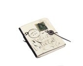 Faded Memories - Handmade mini journal - vintage 1907 postcard