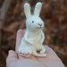 Traveler Little Bunny - by Felting Dreams - Ready to Ship