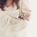 Gemstone Heart Locket Bracelet - Unique Handmade Mosaic Jewelry / Romantic Jewelry / Heart Bracelet / Wedding Bracelet / Bohemian Bracelet