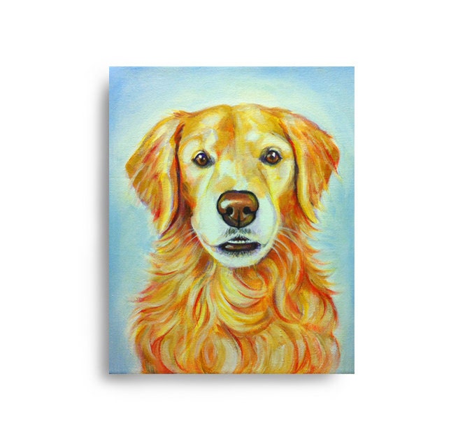 9"x12" Acrylic custom pet portrait, original acrylic painting colorful dog cat animal pet lover painting handmade wall art gift