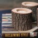 Tree Branch Candle Holders Set of 3 Short- Rustic Wood Candle Holders, Wooden Candle Holders, Wedding Centerpiece