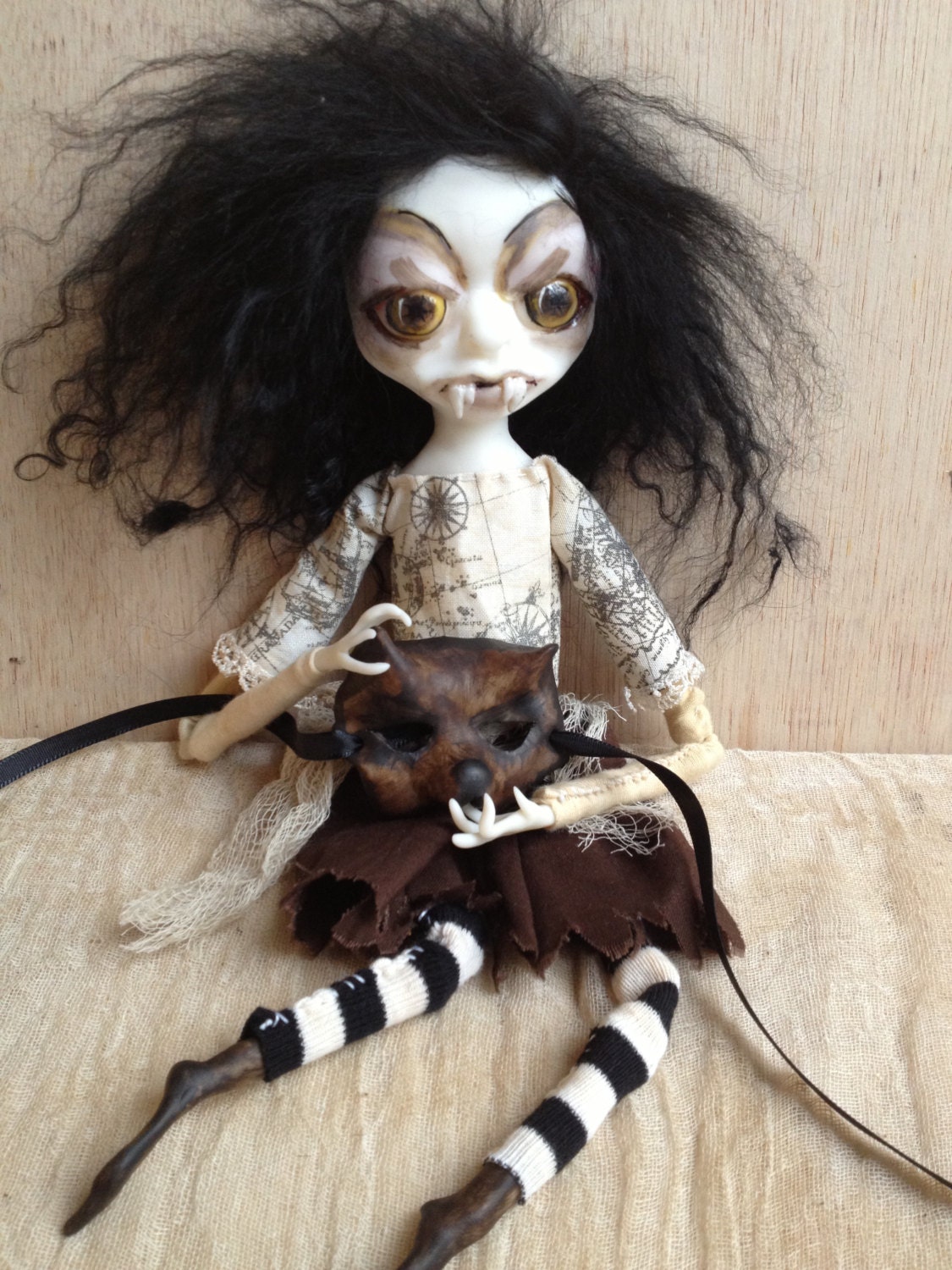 Werewolf Masked Art Doll Beast Haiku