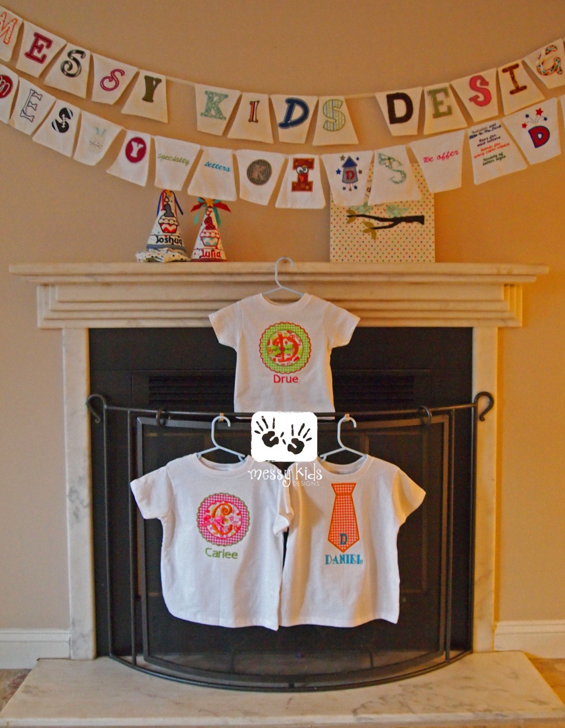 Personalized Summer Tie and Swirly Bow T Shirt great for TWINS