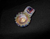 On Sale Heady Glass Vortex Black Hemp Necklace