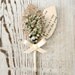 Rustic Handmade Wedding Boutonniere, White Dried Flowers, Burlap Leaf, Vintage Book Page Leaf, Leaves, Natural