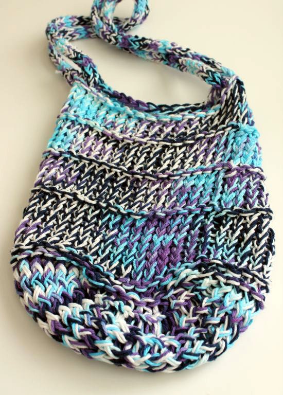 Multicolored Cotton Knit Tote