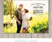 Save the Date Card / Magnet (Printable) by Vintage Sweet