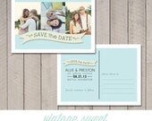 Save the Date Postcard (Printable) by Vintage Sweet