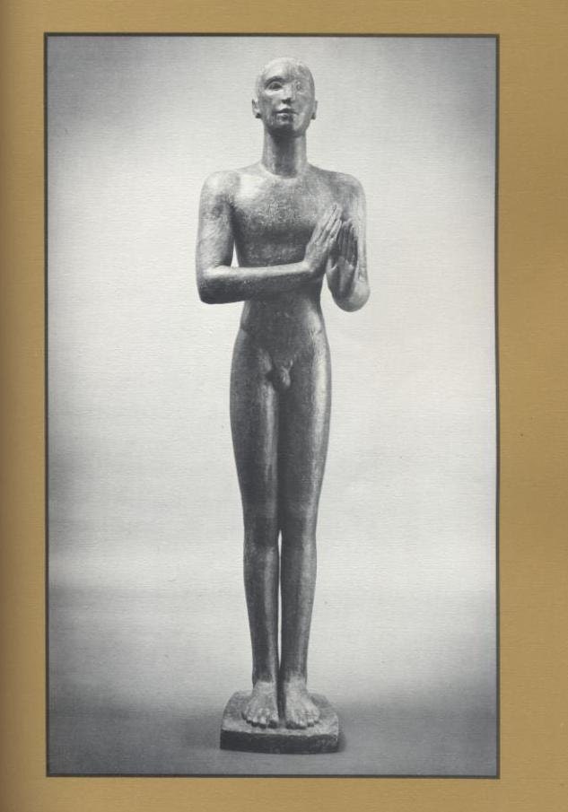 George Kolbe ART BOOK Modern Deco Sculpture Male Female Nude Figures Portraits Drawings Expressionism Bronze Vintage Softcover