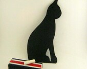 Small Black Cat Chalkboard Magnet