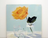 Still life painting rose