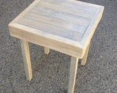 Reclaimed Wood Side Table