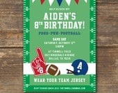 Football Birthday Party Invitation - DIY Printable