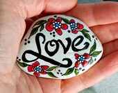 Love is (Always) the Answer / Painted Rock/ Sandi Pike Foundas / Cape Cod Sea Stone