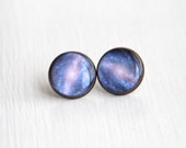Astronomy Jewelry, Galaxy Studs, NASA Earrings, Large Stud Earring
