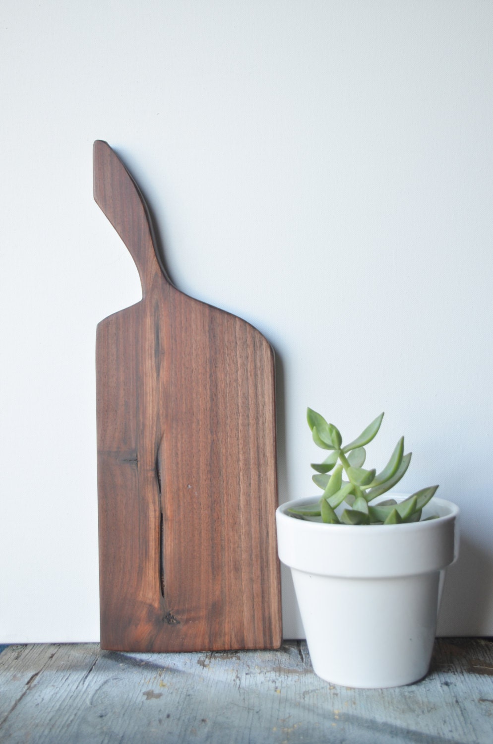 Black walnut  Wood Handle french Cheese breakfast board sandwich board cutting board Kitchen gourmet farmhouse serving gift