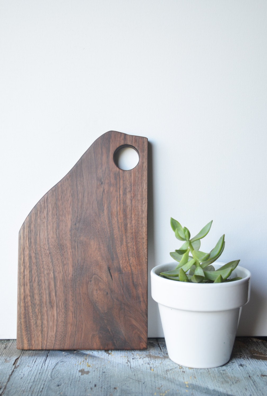 Black walnut  Wood Handle french Cheese breakfast board sandwich board cutting board Kitchen gourmet farmhouse serving gift