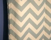 Large Market Tote Bag - Chevron Stripe Canvas