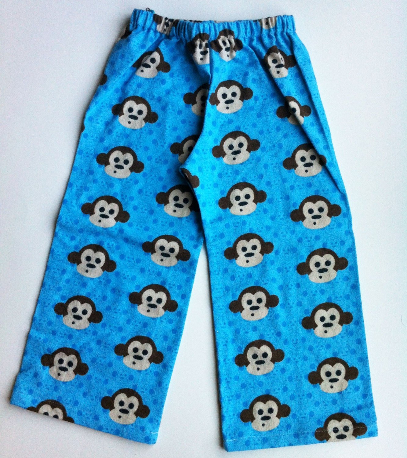 Lounge Pants Blue Surprise Monkey 4T