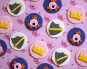 Princess and Knights-Themed Fondant Toppers - Great for Cupcakes, Brownies, Cookies and More