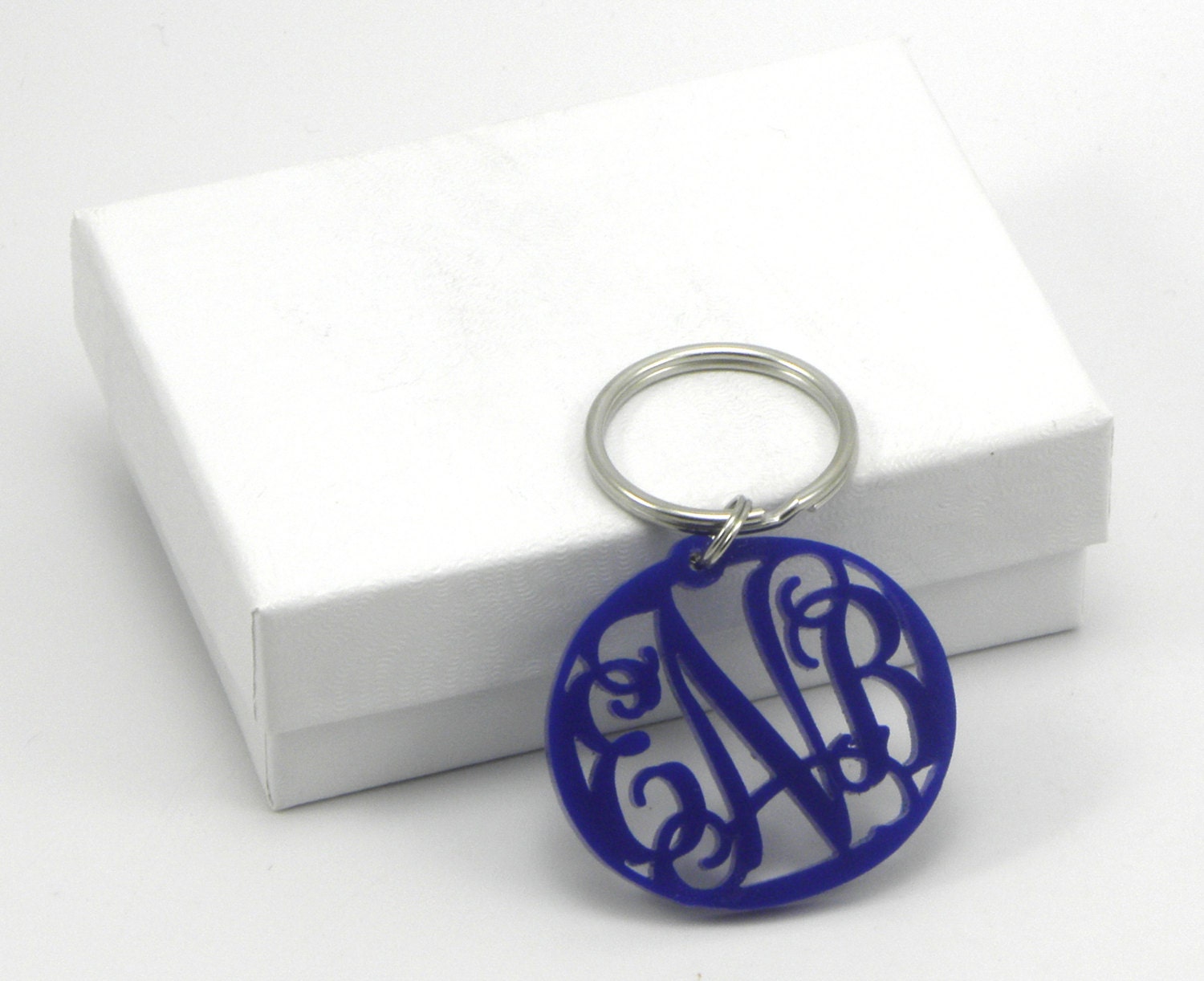 Acrylic Monogram Key Chain