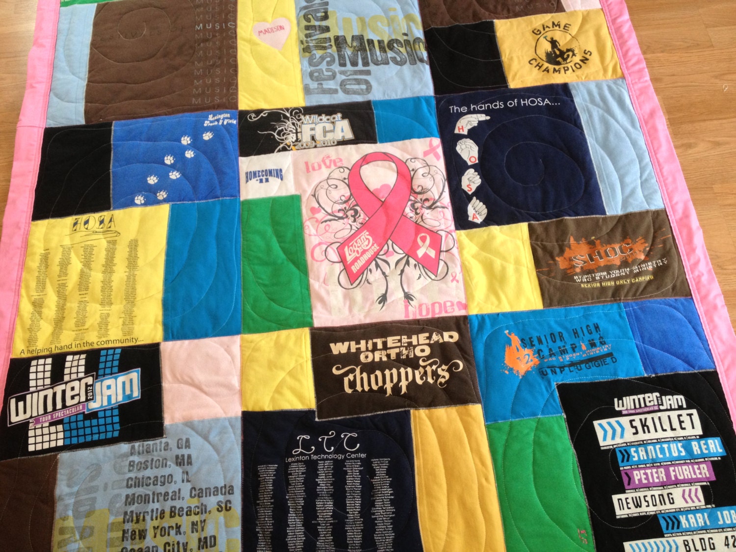 DEPOSIT LISTING / Memory Quilt / T-shirt Quilt / Tshirt Blanket / Adult Clothes Quilt / Custom Made