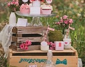 Valentines Day Party - party circles, favor boxes, recipe cards & more - Instant Download, PRINTABLE FILE - DIY