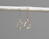 Sterling Silver and Gold freeform metalwork dangle earrings - NAPA VALLEY CHARM Collection