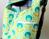 The Mallory - Reversible Hobo Modern Cotton Sling Bag Purse
