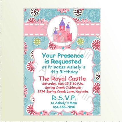 Princess Castle Invitation